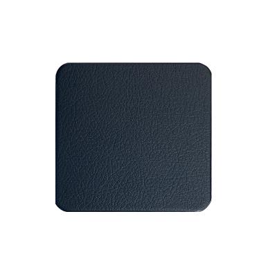 China Durable PU Leather Table Place Coffee Cup Mat Waterproof Heat Proof Coasters Glass Coasters For Beverage for sale