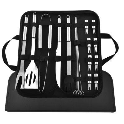 China Sustainable Hot Selling BBQ 4 5 9 17-Piece Stainless Steel Barbecue Grilling Utensils Grill Tool Kit for sale