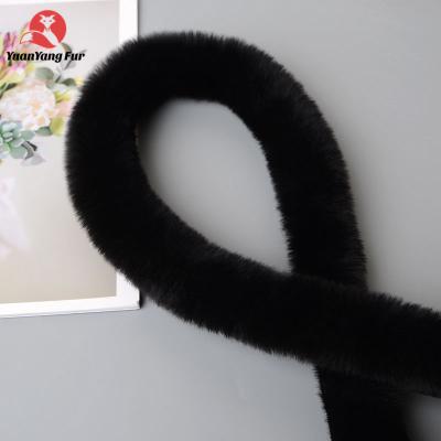 China Factory direct real fur collar women fashionable good supply prices strips mink fur for clothing accessories for sale