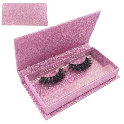 China 25-30 Times 100% Real Private Label Packaging Mink Lashes 16mm 18mm 20mm Short Natural 3D Strip Mink Eyelash Vendor for sale