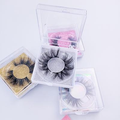 China 25-30 Times Handmade 3D Mink Eyelashes Own Brand Handmade Silk Mink Eyelashes Lashes for sale