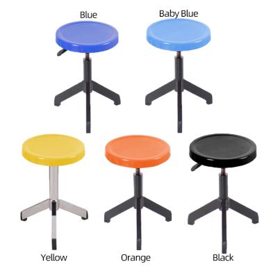 China Rolling (Height) Adjustable Stool Rotate Bar Chair Height Adjustable Swivel Metal Lifting Plastic Round Stools for sale