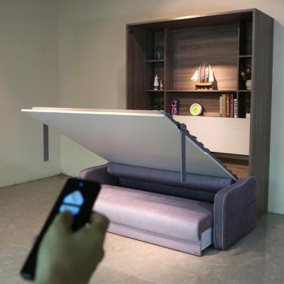 China Murphy Bed Space Saving Motorized Wall Bed Hardware Kit With Sofa Electric Vertical Folding Connector for sale