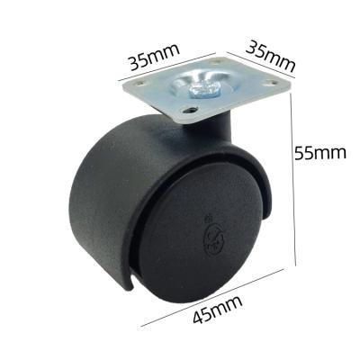 China 1.5inch Heavy Duty Swivel Plate Caster Wheels Heavy Duty Smooth Rolling Lockable Lockable Caster for sale