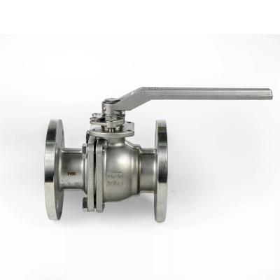 China General 316 Stainless Steel Flanged Ball Valves With Handle for sale