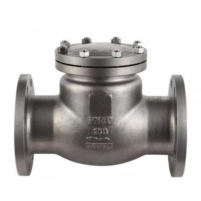 China ANSI 150lb general industrial jis pipe stainless steel CF8M 304 pn16 316 H44W swing flap flanged check valve for sale