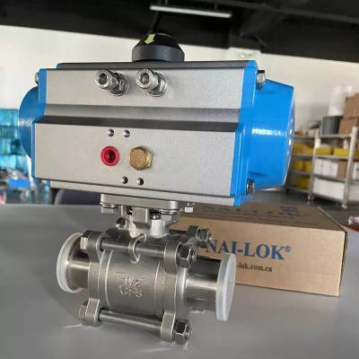 China 2 Way Flange Pneumatic Actuator Trackball General Valve Manufacturer DN50 for sale