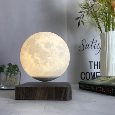 China Modern Moon Lamp Floating Lamp Creative and Unique Home Decoration Lamp Table Gifts Levitating Moon Light for sale