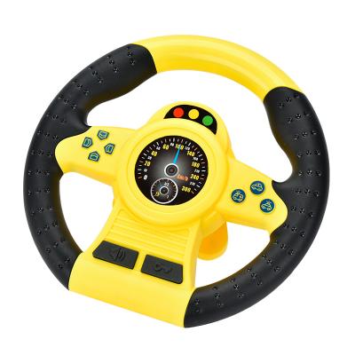 China Kids Learning Hot selling Kids steering wheel toy for car seat with 360 degree rotating driving simulation toys baby steering wheel toy for sale