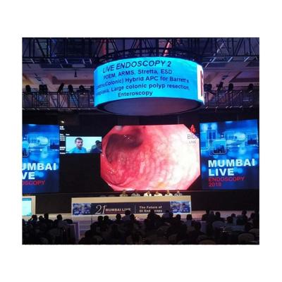 China Hot Selling Video Advertising Pixel P2 Small Pitch Exhibition Stage Background Rental Indoor LED Display Screen for sale