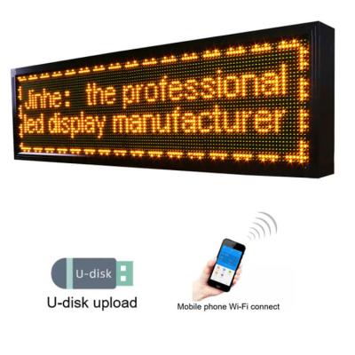 China P10 Outdoor Indoor Single Color Programmable Led Screen Message Sign Display Board Two Color Capacitive Led Display Board for sale