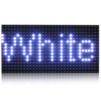 China Indoor And Outdoor Outdoor White Color P10 DIP LED Panel To Scroll Message Display Board for sale