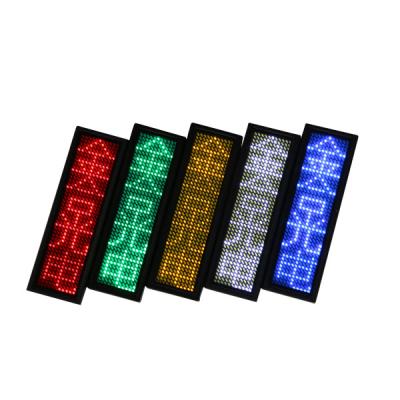 China Text.Digital.Animaiton Scrolling USB Ultralight Standby Display Programmablem Long Mini Led Name Badge LED Name Badge Logo for Bar and KTV for sale