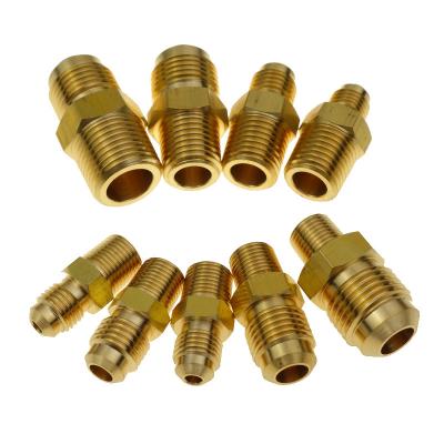 China Fit Male Connector SAE Fitting 1/8 Brass Half Union Brass Rocket 1/4 3/8 1/2 NPT To 1/8 1/4 5/16 3/8 1/2 3/4 5/8 Adapter rocket for sale