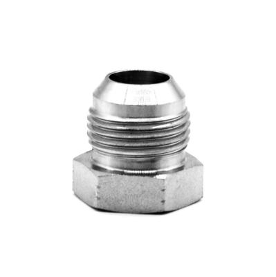 China Stainless Steel 304 316 37 1/4 5/16 3/8 1/2 3/4 Hydraulic Hydraulic Hose Fitting 304 316 Degree JIC Tube Male Plug 3/16 for sale