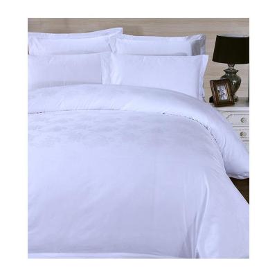 China New Sustainable Use 100% Hotel Bedding Set Linen Bed Sheet For Home Textile Products for sale