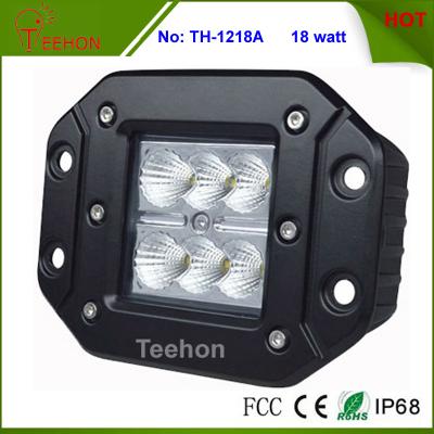 China Newest 18W Flush Mount Head Lights 4X4 CREE LED Offroad Light for sale