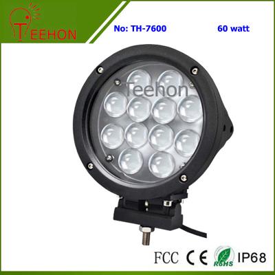 China 60W 4D PC Len Round Offroad CREE High Power LED Driving Light (head lamp) for Forklift for sale