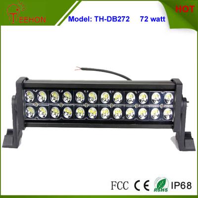 China High Quality Waterproof 72w Double Stack LED Light Bar for Automotive Truck LED Headlight for sale