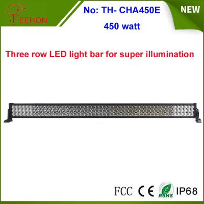 China China factory hot wholesale 450w Epistar off road led light bar 3 rows 55 inch for sale