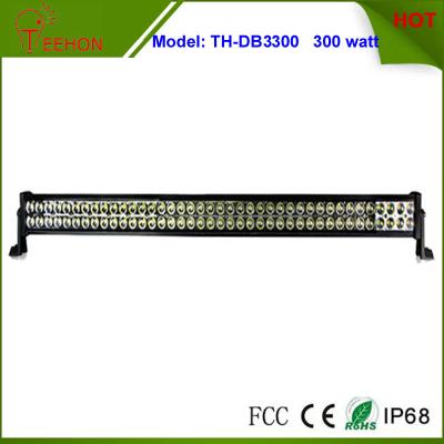 China 300 Watt 50 Inch Double Row LED Light Bar in optional spot beam,flood beam or combo beam for sale