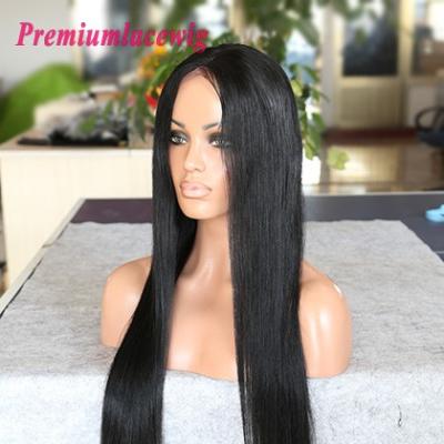 China Cheap Transparent 100% Raw Virgin Human Hair 100% Lace Front Wigs 13x4 HD Natural Straight Remy Hair Lace Front Wigs For Black Woman for sale