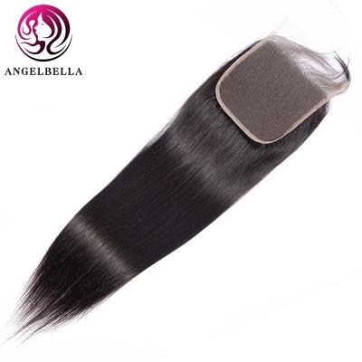 China 100% Brazilian Natural Color Human Hair 100% Remy Human Hair 5x5 Remy Lace Closure 100% Straight Lace Closure for sale