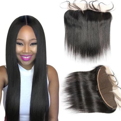 China wholesale 100% Brazilian Remy Hair 13x4 HD Transparent Lace Frontal 100% Cuticle Aligned Human Virgin Brazilian Remy Hair Bundles With Swiss Lace Headband for sale