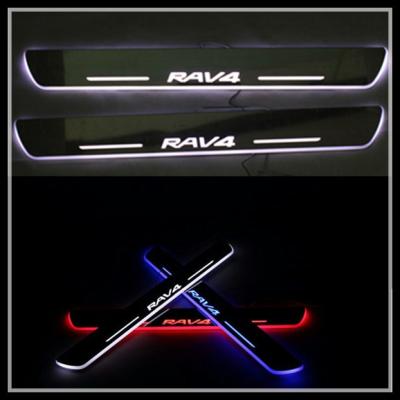 China For TOYOTA LED moving door scuff light led door sills plate light for TOYOTA RAV4 for sale