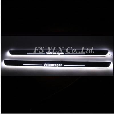 China VW LED moving door scuff courtesy light led door sill plate lights for VW CC golf tiguan for sale