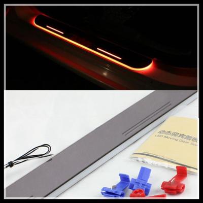 China LED door sill plate light for Porsche Cayenne macan LED Door Sill LED moving door scuff for sale