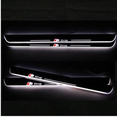 China LED Moving Door Scuff sill for AUDI A3 A4L A5 A1 A6L car pedals LED door sill plate light for sale