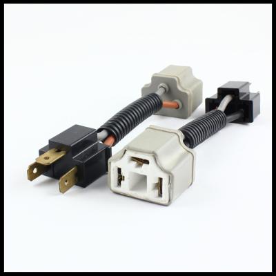 China H4 9003 HB2 Ceramic Male Female Wiring harness H4 EXTENDED CONNECTOR/PLUG/ADAPTOR/SOCKET for sale