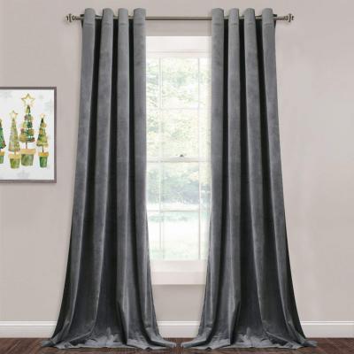 China Amazon eBay Walmart Blackout Hot Color Blackout Blackout Luxury Modern Velvet Curtains For Living Room for sale