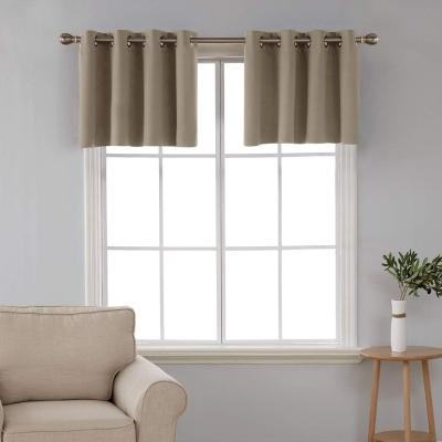 China Blackout Kitchen Blackout Draperies Windows Grommet Top Tier Curtains For Window for sale