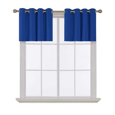 China Blackout Cafe Blackout Draperies Windows Grommet Top Tier Curtains For Window for sale