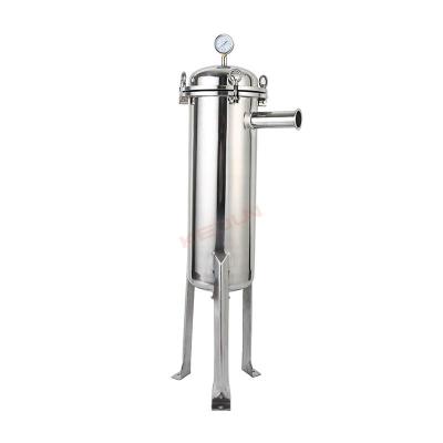 China Hot Selling High Quality Stainless Steel 304s 316 L Side Vertical Pocket Filter Element Food Grade Liquid Filter High Efficiency 2021 Housing for sale