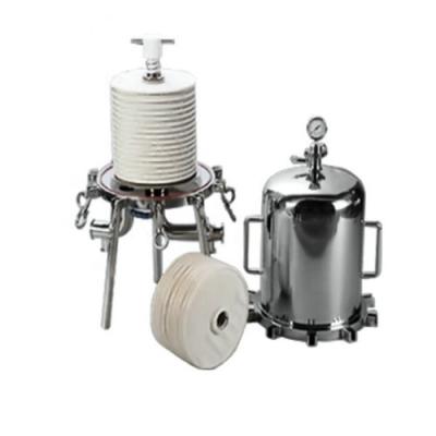 China 2021 Hydraulic Filter System Food Grade Stainless Steel Cylinder Filter Brewing Beer Filter Element Hot Selling High Quality Easy To Use Sanitary Shell for sale