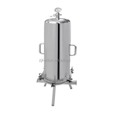 China Durable 304 Stainless Steel Cartridge Filter Housing Water Quality Industrial Innovative Filtration 2021 New Product for sale