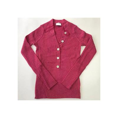 China Fashion Knitting V-Neck Button Sweater Breathable Hot Selling Luxury High Quality Luxury Custom for sale