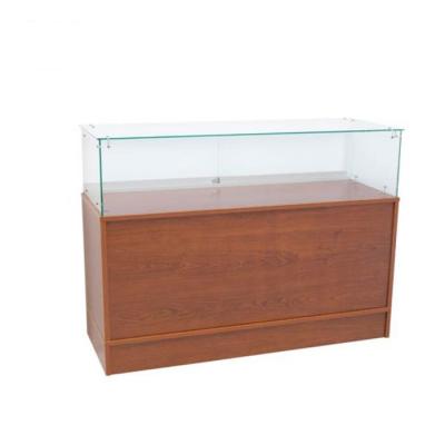 China Customized Free Standing Lockable MDF Store Furniture Glass Jewelry Showcase Display for sale