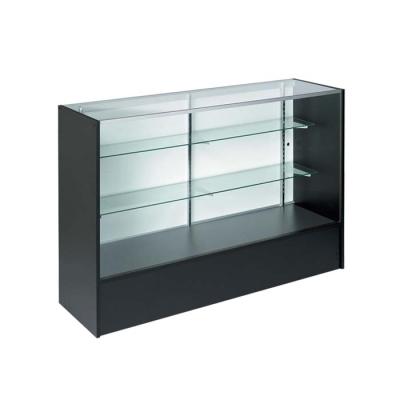 China Free Standing Wooden Shop Display Retail Store Glass Counter For Display Mobile for sale