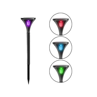 China Garden Stuck In The Grass Four Color Road Light Solar Night Road Flashing Stud For Lawn Light for sale