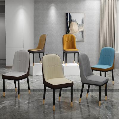 China Hot Sale Modern Dining Chair Customized Different Design And Colors Soft Breathable Comfortable Classic Modern Dining Chair for sale