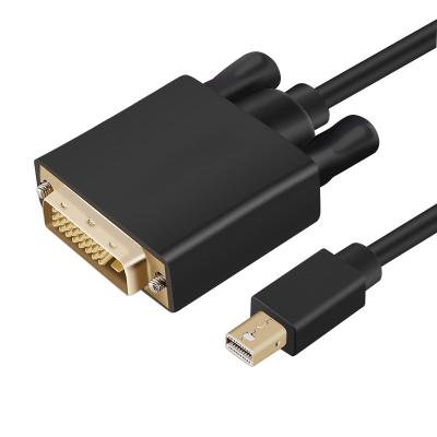 China COMPUTER 1.8M 3M Mini DisplayPort male--DVI to male cable supports connecting laptop TV projector cable miniDP to VGA cable for sale