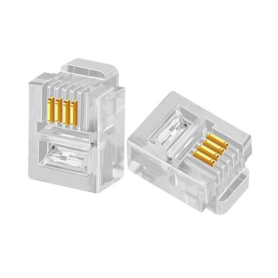 China Landline Sell Well New Type Rj11 Telephone Media Inline Audio Converter Jack Connectors for sale