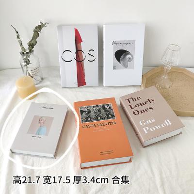 China Eco-friendly wholesale decor book printing decoration hard cover decorative books dummy books for display for sale