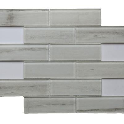 China New Next Parquet Mix Mosaic Bathroom Crystal Transparent Polished Glass Mosaic for sale