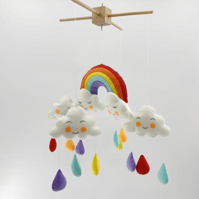 China Safety / Baby Crib Mobile Rainbow Nursery Deco Felt Eco - Friendly for sale