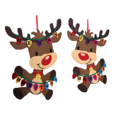 China Factory Supply Handmade Christmas Reindeer Christmas DIY Decoration for sale